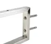 Close-up view of a metal bracket with two protruding pins, attached with screws. Náhled obrázku produktu