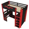 Letto a castello Merax Gaming 90x200 cm con scrivania, Anteprima dell’immagine prodotto 9