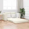 vidaXL Schlafsofa Creme 148 x 71 x 83 cm Samt Produktbild-Vorschau 2
