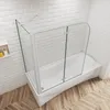 2-teilig Badewannenaufsatz 120x70x140cm mit Seitenwand Produktbild-Vorschau 3