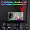 OKWISH Wecker LED, RGB Projektionswecker,Wecker mit Produktbild-Vorschau 3