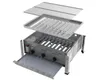 An exploded view of a gas grill, showing its internal components. Produktbild-Vorschau