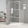 vidaXL Duschwand für Begehbare Dusche Weiß 100x195 cm Produktbild-Vorschau 2
