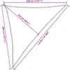 vidaXL Sonnensegel 160 g/m² Gelb 3x4x5 m HDPE Produktbild-Vorschau 8