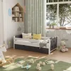 A child's bedroom with a bed, toys, and decorations. Anteprima dell’immagine prodotto