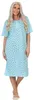 Damen Nachthemd Sleepshirt Nachtwäsche mit Muster, Produktbild-Vorschau 2