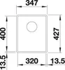 BLANCO SUBLINE 320-F, Schrankwaschbecken, Silgranit, Produktbild-Vorschau 5