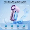 Mini Ventilator mit 6 Stufen, LED Display USB-C, 3000mAh Produktbild-Vorschau 3