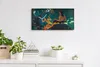 Leinwand Uhr Küche Wohnzimmer Bild 60x30 Malerei Tahiti Produktbild-Vorschau 3