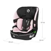 A pink and black car seat shown from a diagonal angle. Produktbild-Vorschau