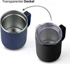 Thermobecher Edelstahl 350ml Henkel Kaffee Becher Trinkbecher isoliert Vinsun Produktbild-Vorschau