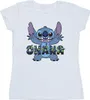 Disney - "Ohana" T-Shirt für Damen BI25841 (L) (Weiß) Produktbild-Vorschau 1