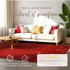 carpetfine Tapis de laine Gabbeh Uni Rouge 60x90 cm | Tapis Voir les images du produit 2