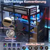 Hochbett mit RGB LED-Streifen, Schreibtisch, Lattenrost, Produktbild-Vorschau 4
