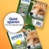 A marketing image featuring Epson ink cartridges with a fox motif. Anteprima dell’immagine prodotto