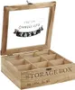 Vilde Holzkiste für Teebeutel TEEBOX Teebeutelbox mit 9 Produktbild-Vorschau 1