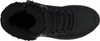 A top-down view of a black Skechers boot. Voir les images du produit