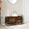 vidaXL Úložný box s víkem, kouřový dub 100x40x51,5 cm Náhled obrázku produktu 3