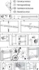 Instructional diagram for assembling a product, showing parts and steps. Produktbild-Vorschau