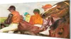 Glasbilder 125x50 Wandkunst Reiter Pferderennen Produktbild-Vorschau 1