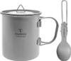 Kaffeetasse aus Titanlegierung mit Deckel, Camping-Becher Produktbild-Vorschau 1