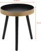 Houten bijzettafeltje met ronde tafelblad – Ø 38 cm – Productafbeelding-voorbeeld 2
