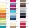 A color chart with swatches and corresponding names and numbers. Produktbild-Vorschau