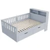 Letto a castello 90x200 cm con cassetti, divano letto in Anteprima dell’immagine prodotto 7