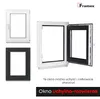 Okno piwniczne Framex wewnatrz biale/na zewnatrz antracyt Podgląd zdjęcia produktu 3