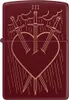 Zippo Sturmfeuerzeug Merlot Heart Swords Drei der Schwerter Produktbild-Vorschau 1