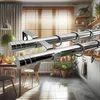 LOFT Doppelte Gardinenstange 19 mm 240 cm Silber Nickel Produktbild-Vorschau 2