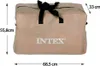 A beige storage bag with black handles, featuring the Intex logo and dimensions indicated by measurement lines. Podgląd zdjęcia produktu