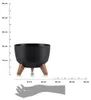 HowHomely Blumentopf Rund 20 cm Höhe, ECO Pflanzkübel mit Produktbild-Vorschau 3