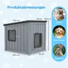COSTWAY Katzenhaus Outdoor Winterfest, Isolierte Produktbild-Vorschau 3
