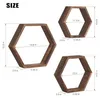 Set mit 3 hexagonalen Wandregalen für eine einzigartige Produktbild-Vorschau 3