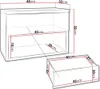 Table de chevet suspendue BANDON – blanc / blanc brillant Voir les images du produit 2