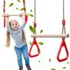 Dětská Dřevěná Zahradní Houpačka Gymnastický Trapéz S Náhled obrázku produktu 1