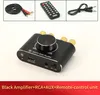A collage of product images showing an amplifier, cables, and a remote control. Produktbild-Vorschau