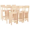 Cloris Designermöbel 7-tlg. Gartenbar-Set Massivholz Kiefer Produktbild-Vorschau 2