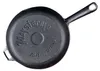 Grillpfanne aus Gusseisen 24 cm Schmorpfanne Bratpfanne Produktbild-Vorschau 2