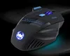 A close-up studio shot of a gaming mouse with blue LED lighting against a dark background. Produktbild-Vorschau