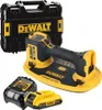 A DeWalt battery-powered vacuum lifter, two batteries, and a carrying case are displayed against a white background. Voir les images du produit
