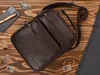 Borsa da uomo in pelle a tracolla marrone Borsa a tracolla Anteprima dell’immagine prodotto 2
