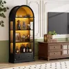Vitrine haute de 180 cm, avec portes en verre trempé, Voir les images du produit 2