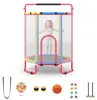 COSTWAY Trampolin für Kinder, 154cm 6 in 1 Kindertrampolin Produktbild-Vorschau 1