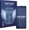 A product box and a screen protector on a smartphone. Produktbild-Vorschau