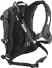 A black backpack with a hydration tube. Produktbild-Vorschau