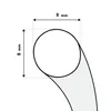 A close-up diagram showing a circular object with dimensions indicated by dashed lines and text labels. Produktbild-Vorschau