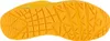 The bottom view of a yellow shoe sole. Podgląd zdjęcia produktu