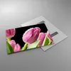 Bilder auf glas - Tulpe Blumen Tau - 100x70cm - Glasbilder Produktbild-Vorschau 2